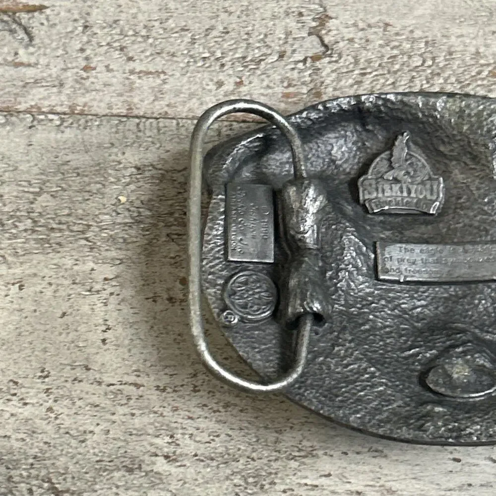 1990 Siskiyou American Bald Eagle Belt Buckle Vintage Y2K American Patriotic - Picture 8 of 8